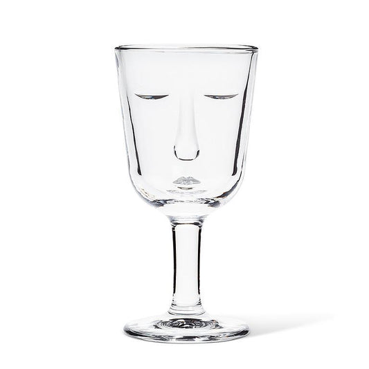 Resting Face Wine Glass