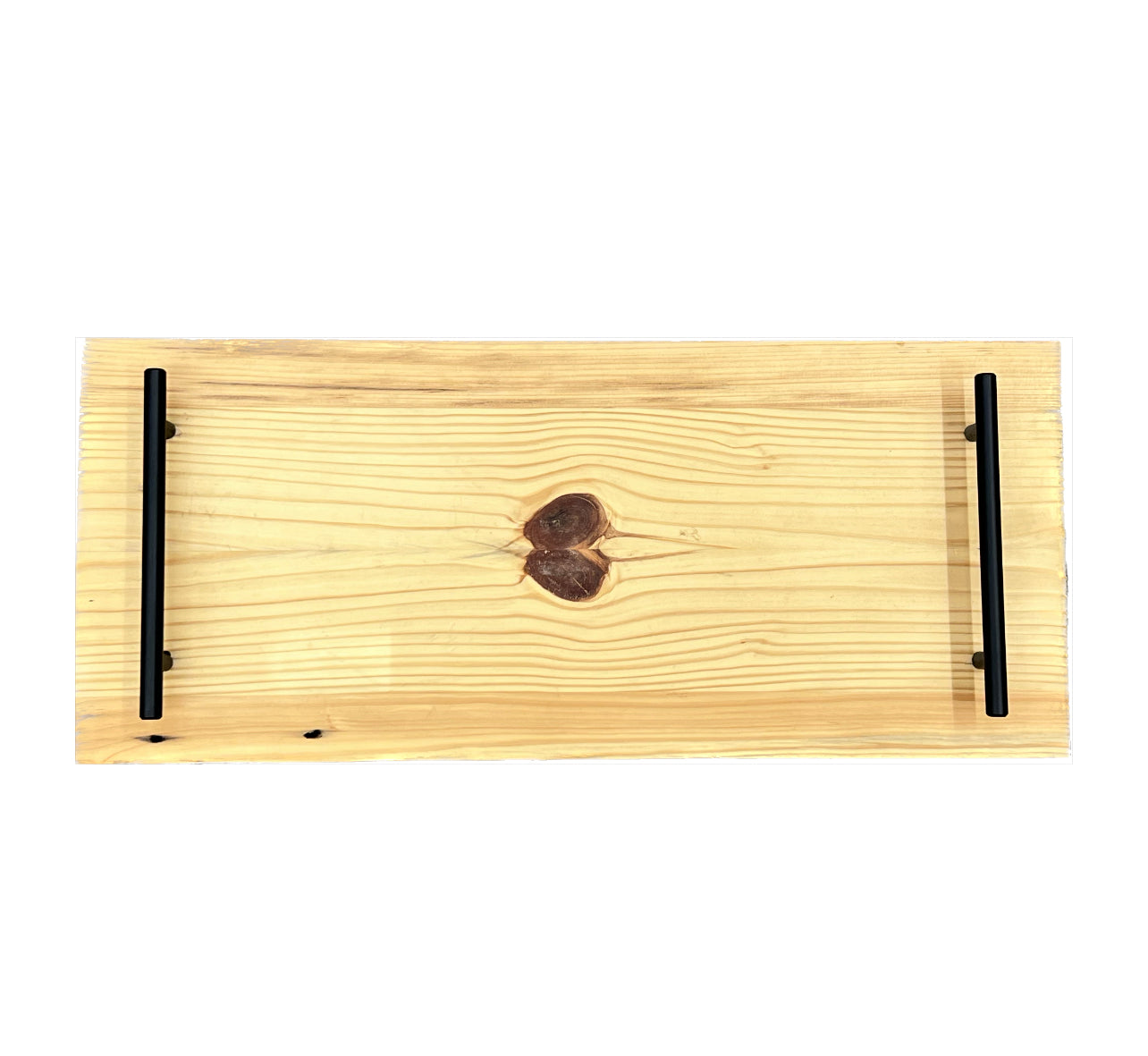 Light Charcuterie Board With Black Handles