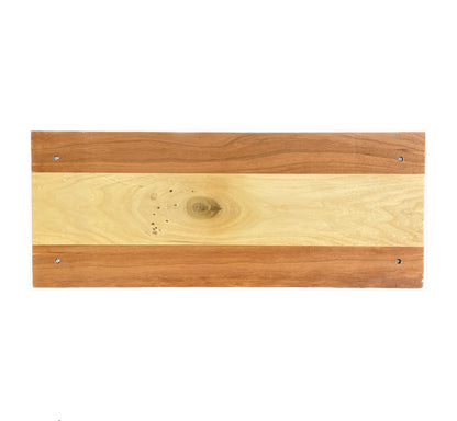 Two Tone Charcuterie Board With Silver Handles