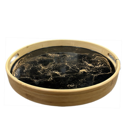 Bamboo Round Serving Tray