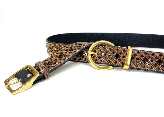 Chocolate Diamond Crystal Belt & Extender