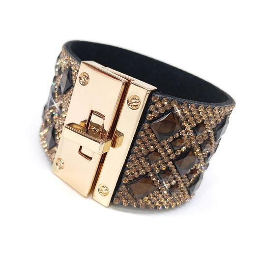 Chocolate Diamond Crystal Cuff