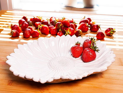 Oval Flower Platter