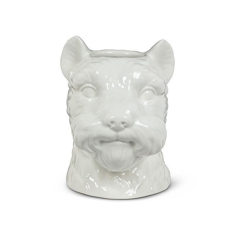 Westie Dog Head Vase