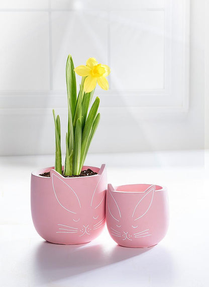 Pink Bunny Planter