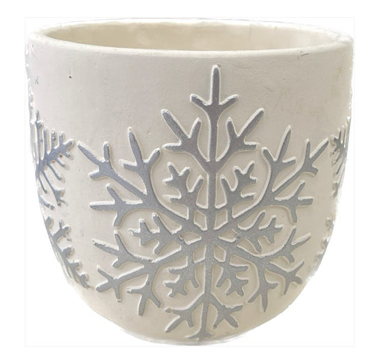 Medium Snowflake Pot