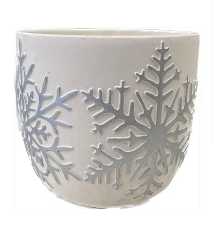 Large Snowflake pot