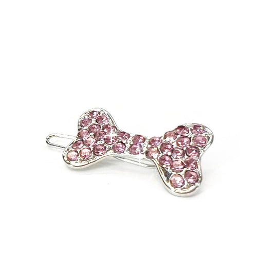 Diamonds In The Ruff Bone Dog Hair Clip