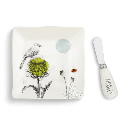 Nibbles Plate with Spreader Set