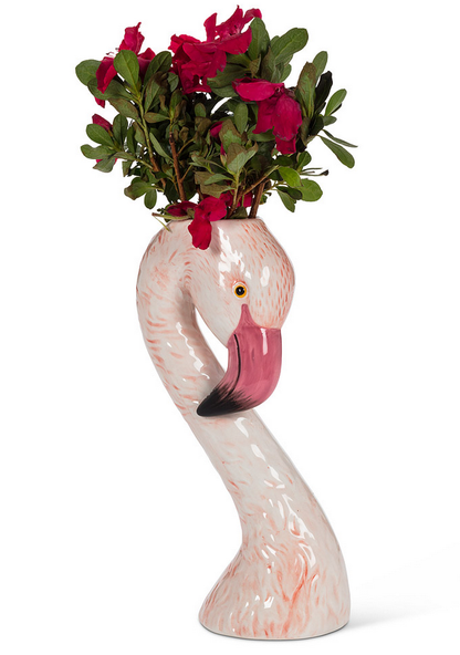 Flamingo Head Vase